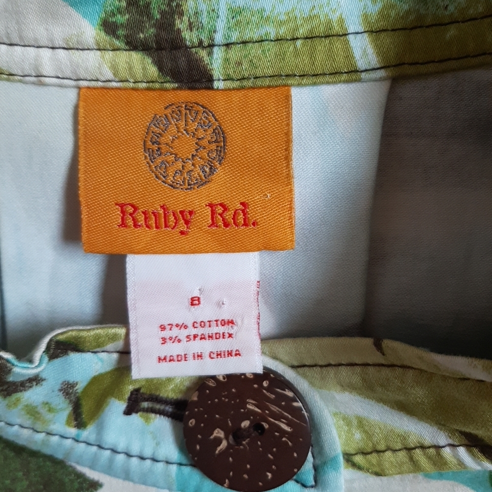 Ruby Rd. Green and Brown Utility Jacket - Picture 2 of 13